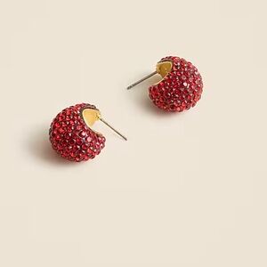 J.Crew Red Crystal Earrings